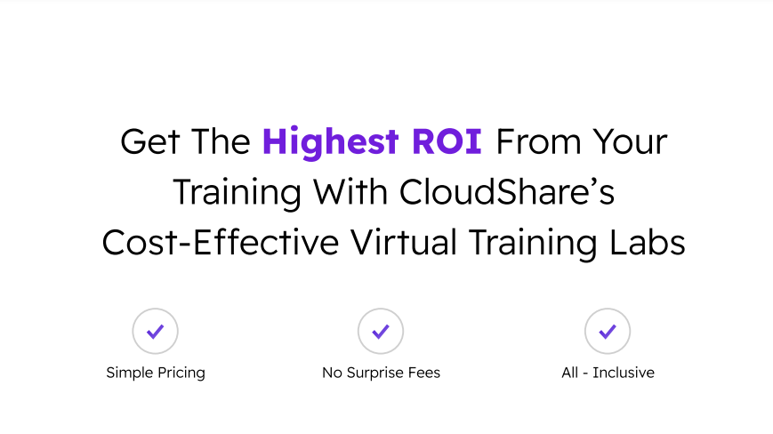 ROI with CloudShare