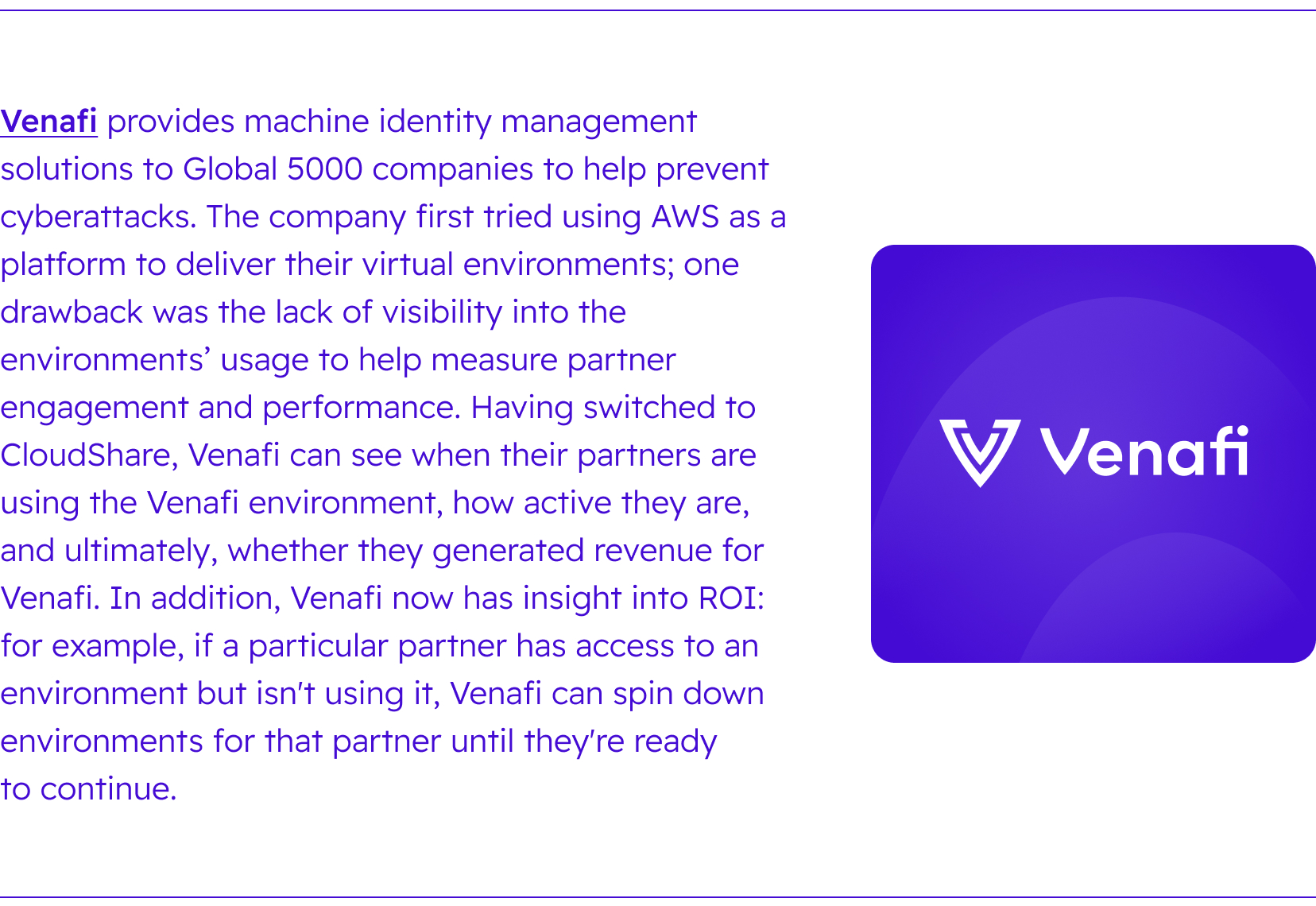 Venafi testimonial self-paced
