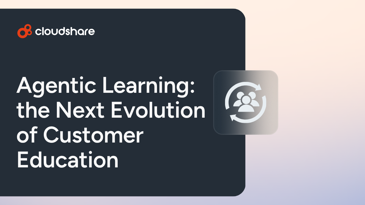 ai agentic learning in customer education and customer training software